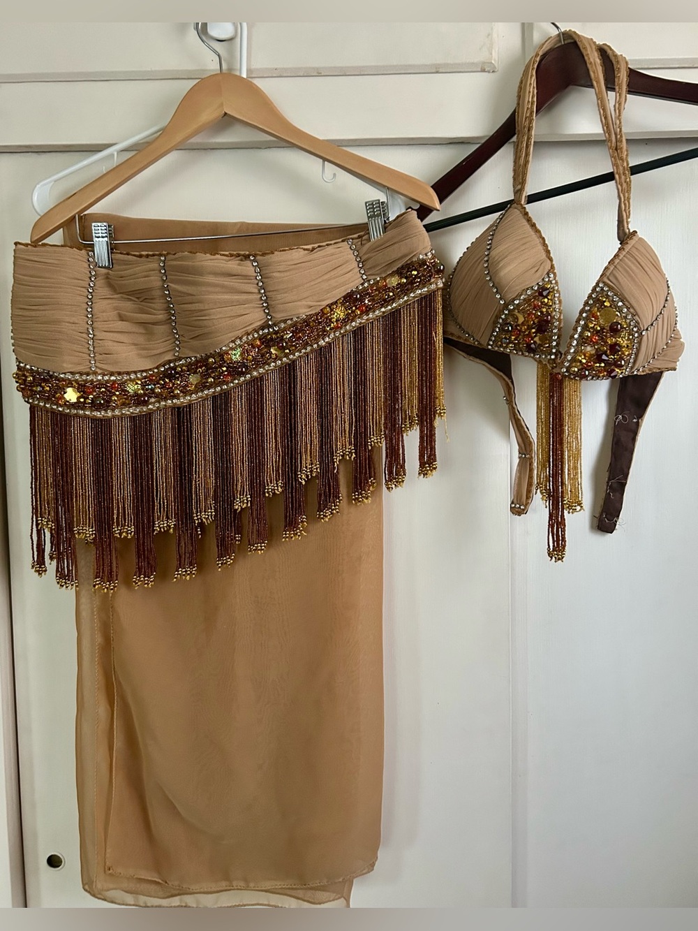 Brown & Gold Belly Dance Costume